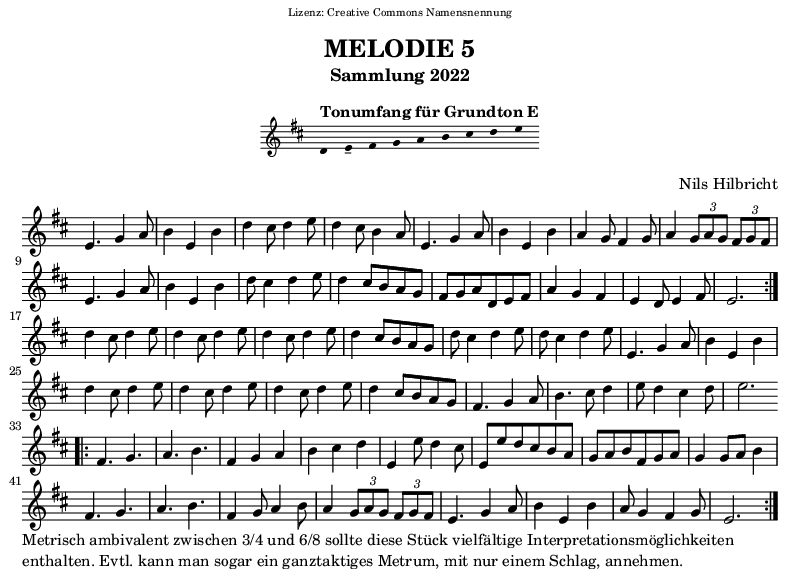 Melodie in E