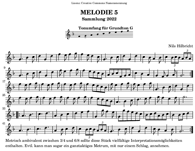 Melodie in G