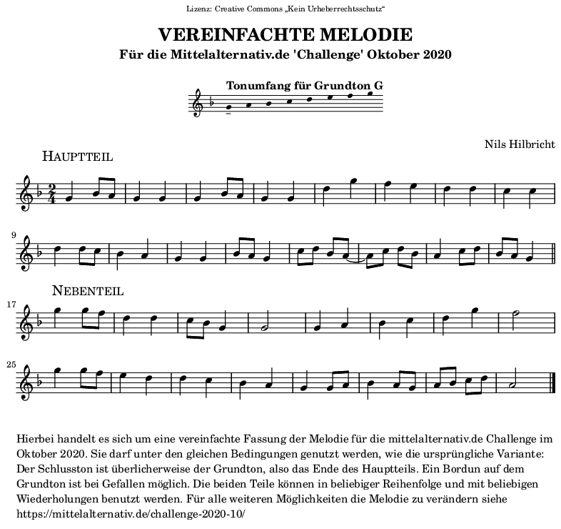 Melodie in G