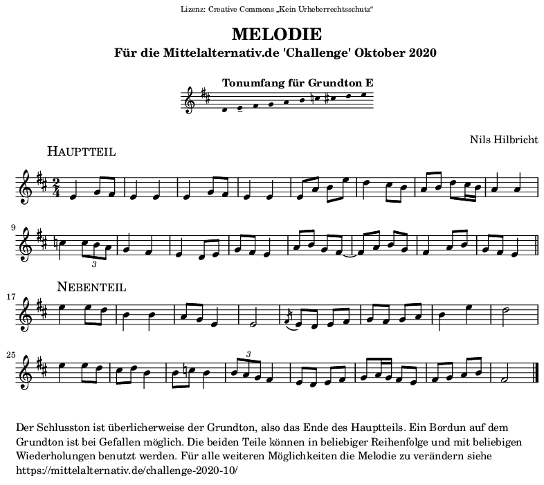 Melodie in E