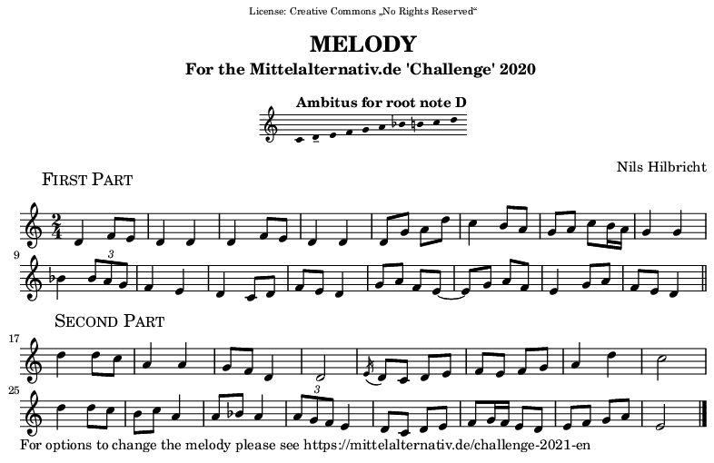 Melody in D
