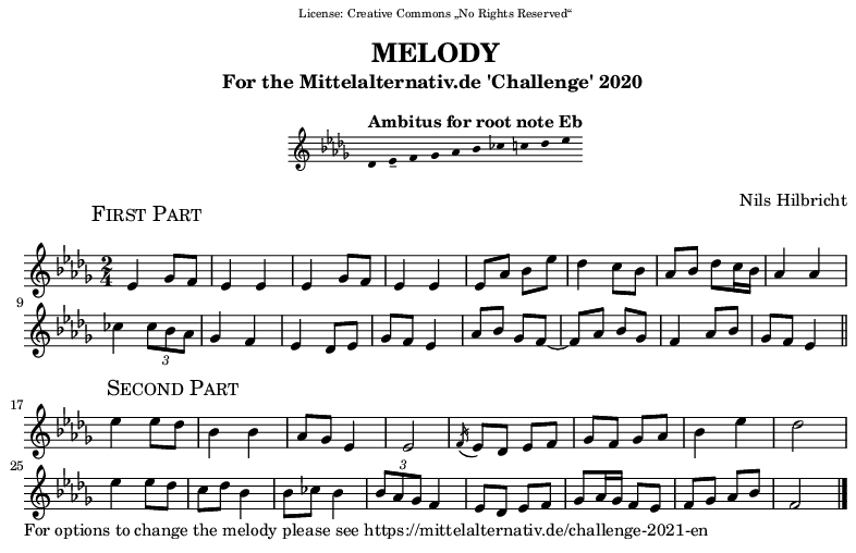 Melody in EB
