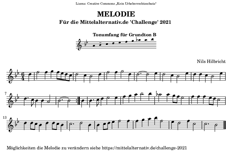 Melodie in B