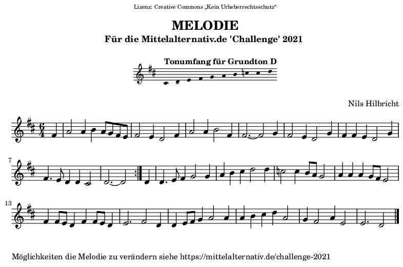 Melodie in D