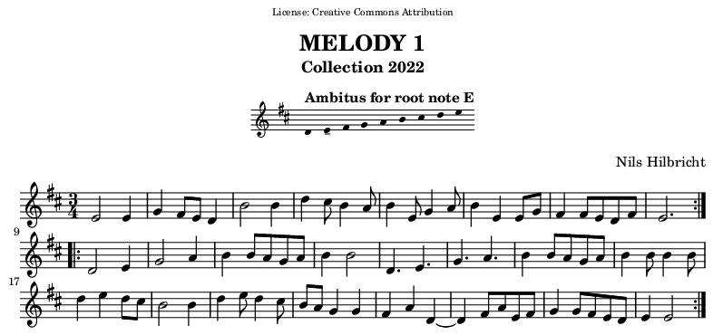 Melody in E