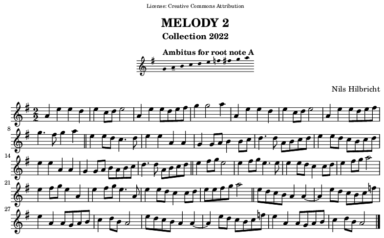 Melody in A