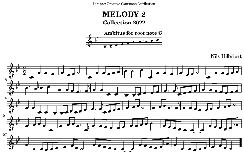 Melody in C