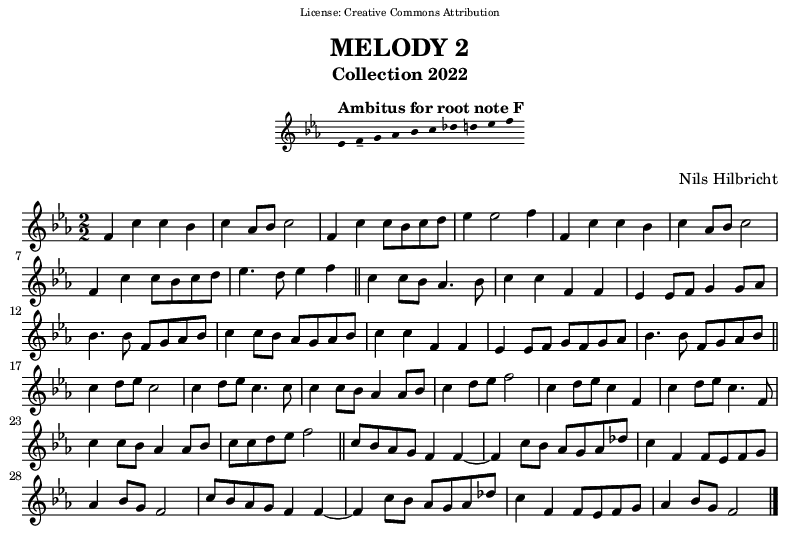 Melody in F