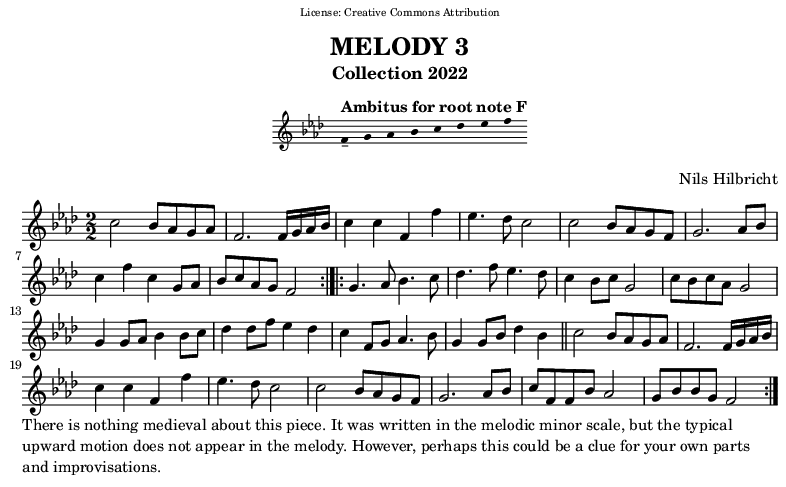 Melody in F