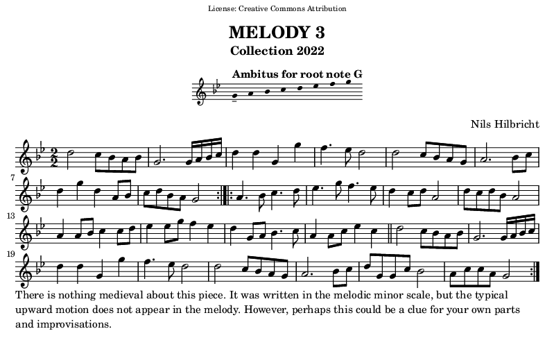 Melody in G