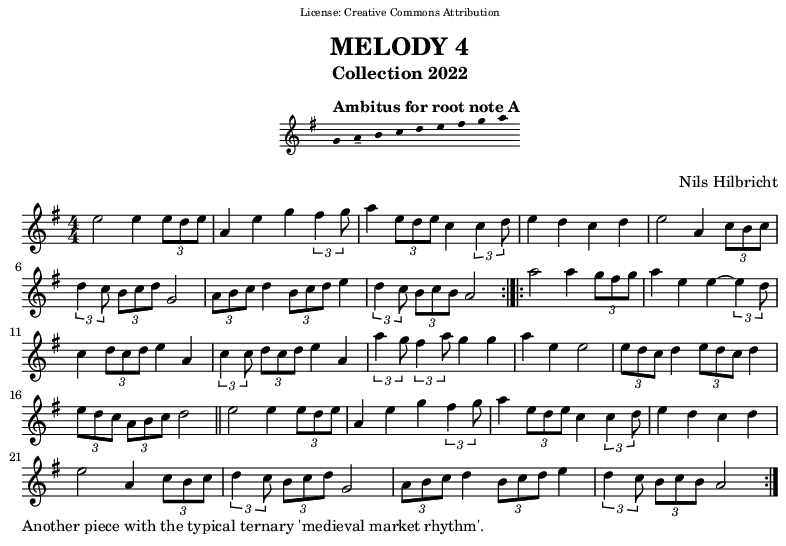 Melody in A