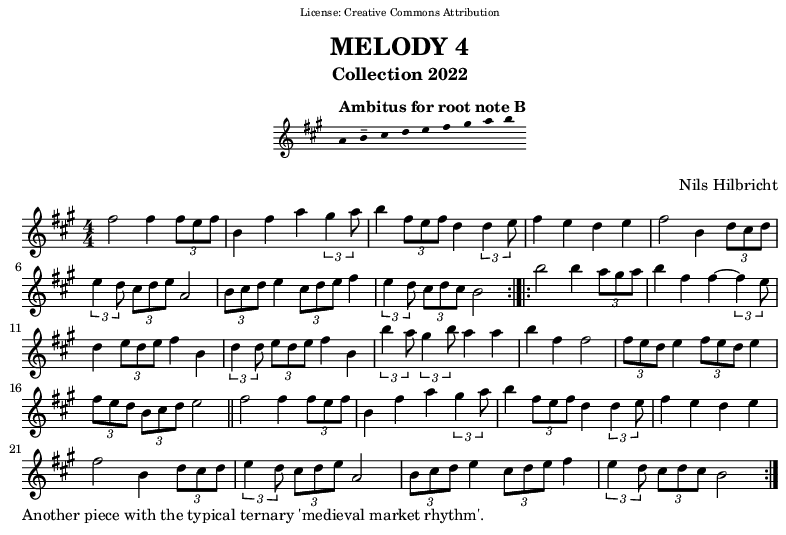 Melody in B