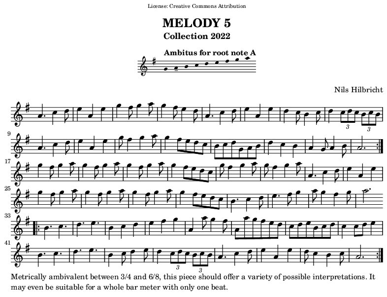 Melody in A