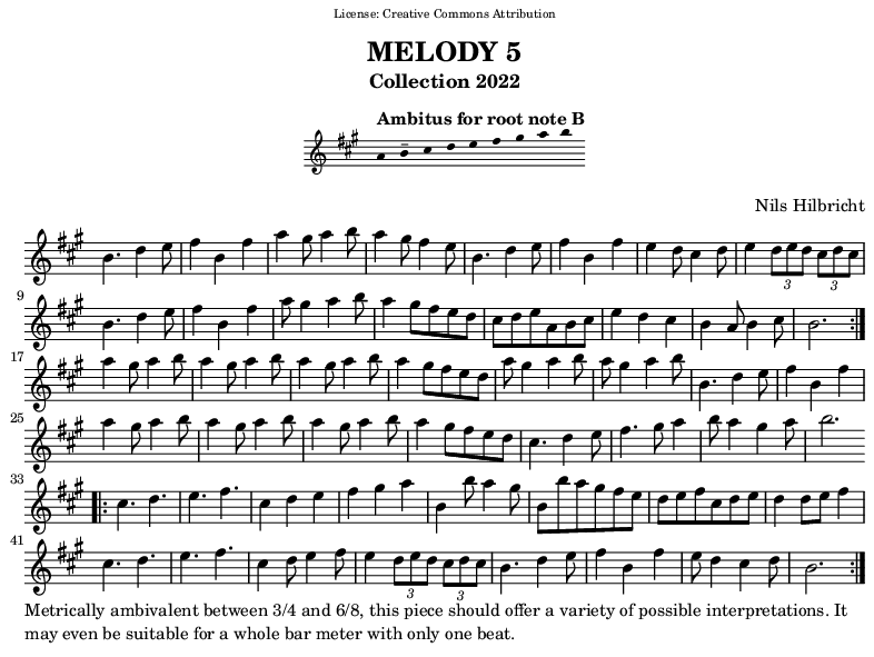 Melody in B