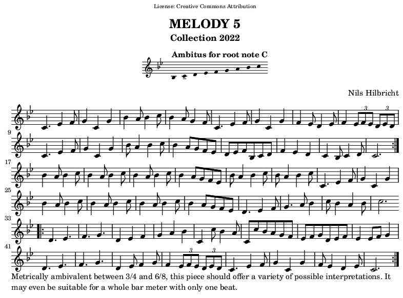 Melody in C