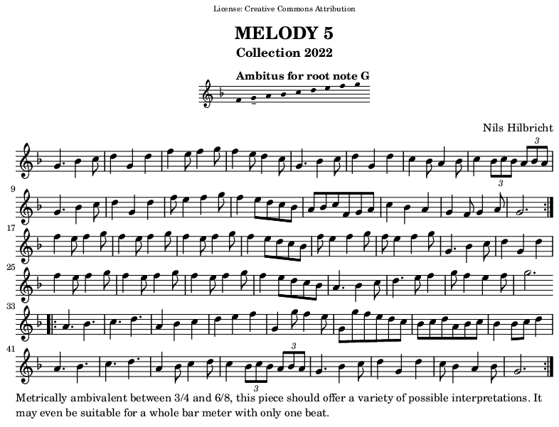 Melody in G