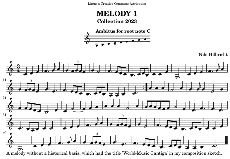 Melody in C