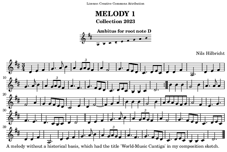 Melody in D
