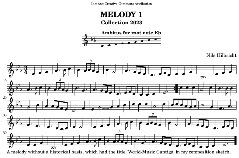 Melody in EB
