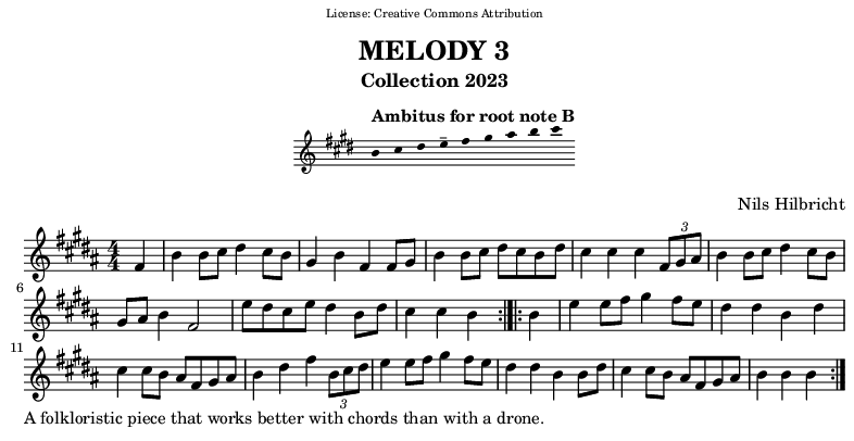 Melody in B