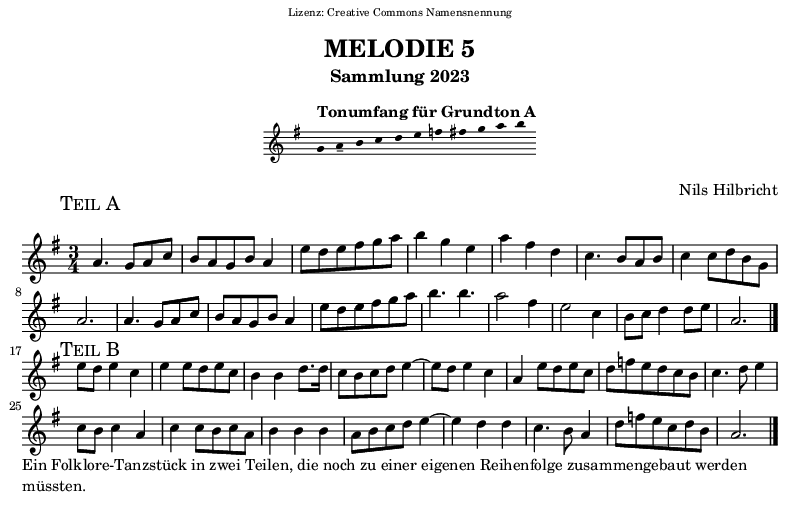 Melodie in A