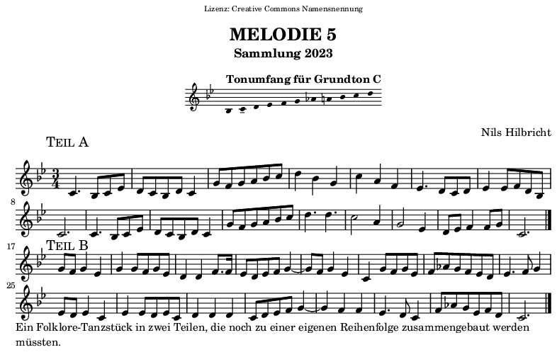 Melodie in C