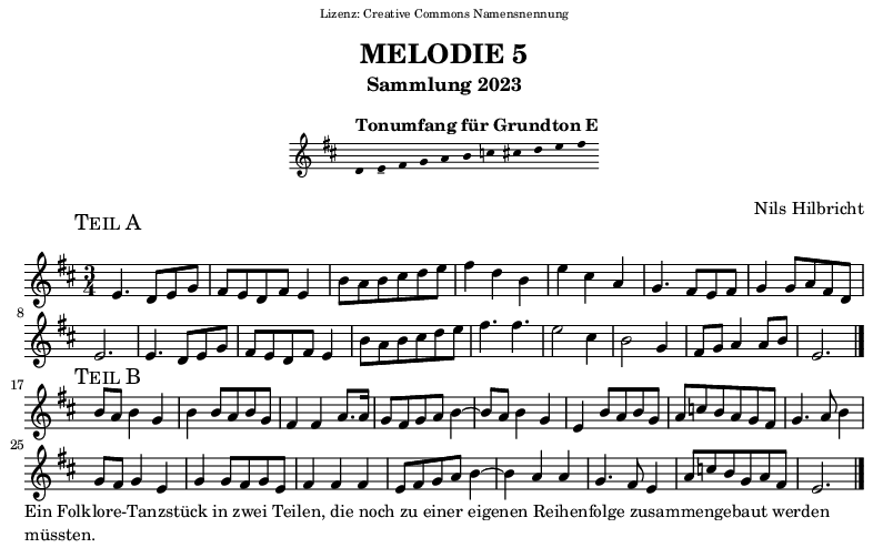 Melodie in E