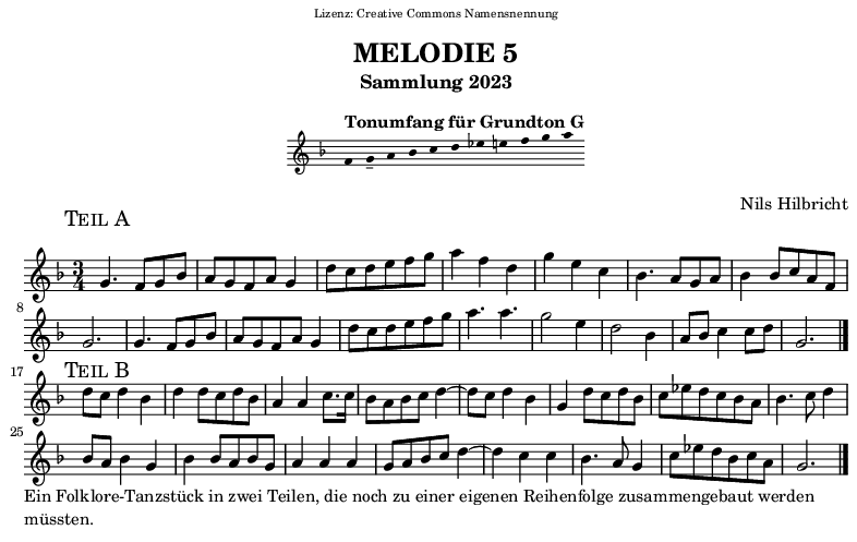 Melodie in G