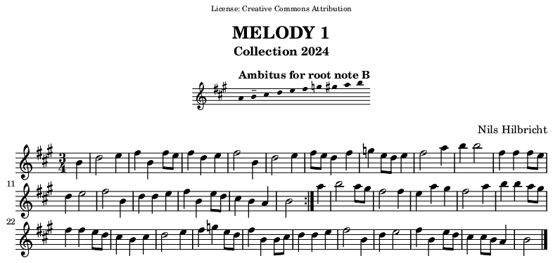 Melody in B