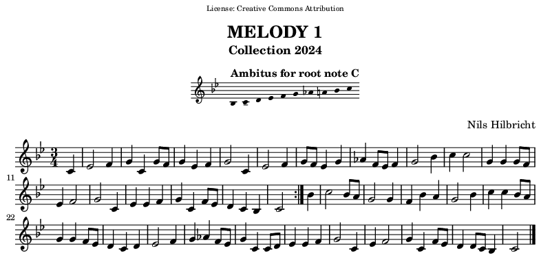 Melody in C