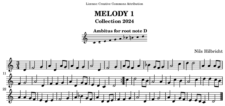 Melody in D