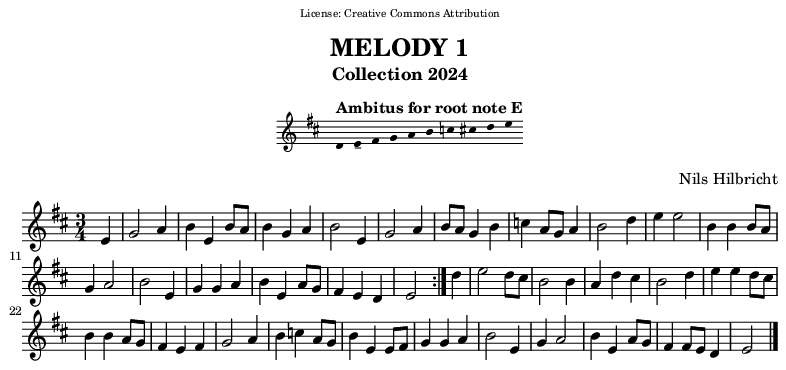 Melody in E