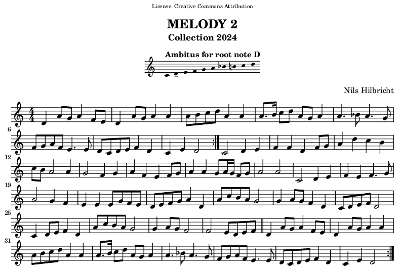 Melody in D