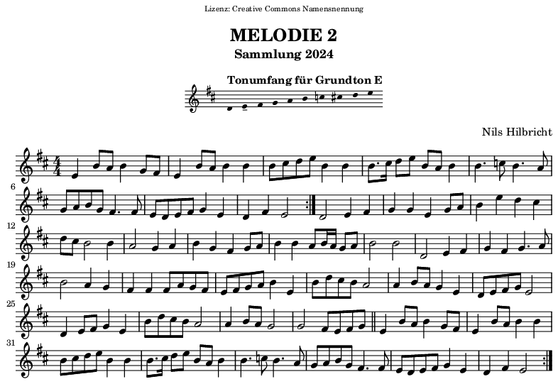 Melodie in E